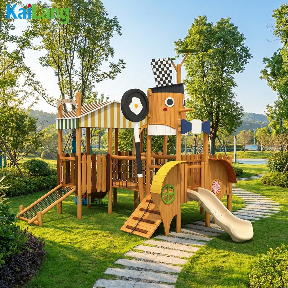 Sports Equipment Set - Custom Wooden Slide Set Pinocchio Exterior
