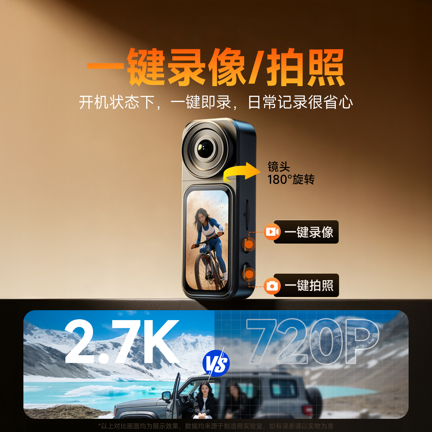 2.7K Pocket Action Camera, Equ - Sports Equipment In Chinese ulasan dan harga