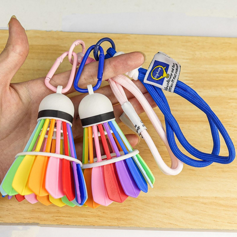 NEW 3D Printed Badminton Keych - Sports Equipment In Chinese ulasan dan harga