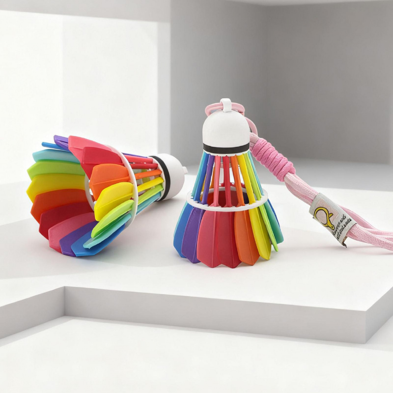 NEW 3D Printed Badminton Keych - Sports Equipment In Chinese ulasan dan harga