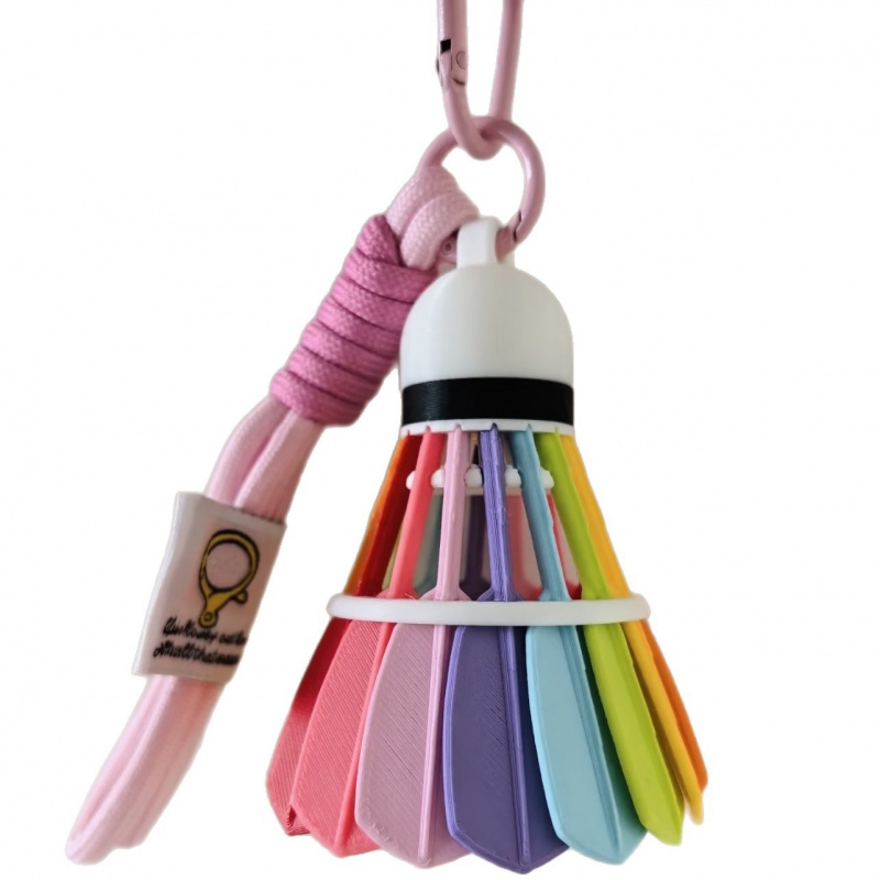 NEW 3D Printed Badminton Keych - Sports Equipment In Chinese ulasan dan harga