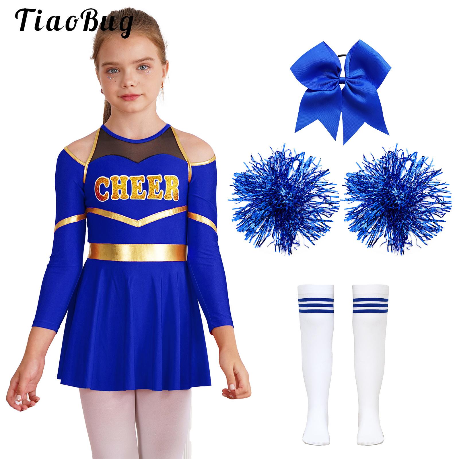 Cheerleader Costume Girls Chee - Cheerleading Pom Pom ulasan dan harga