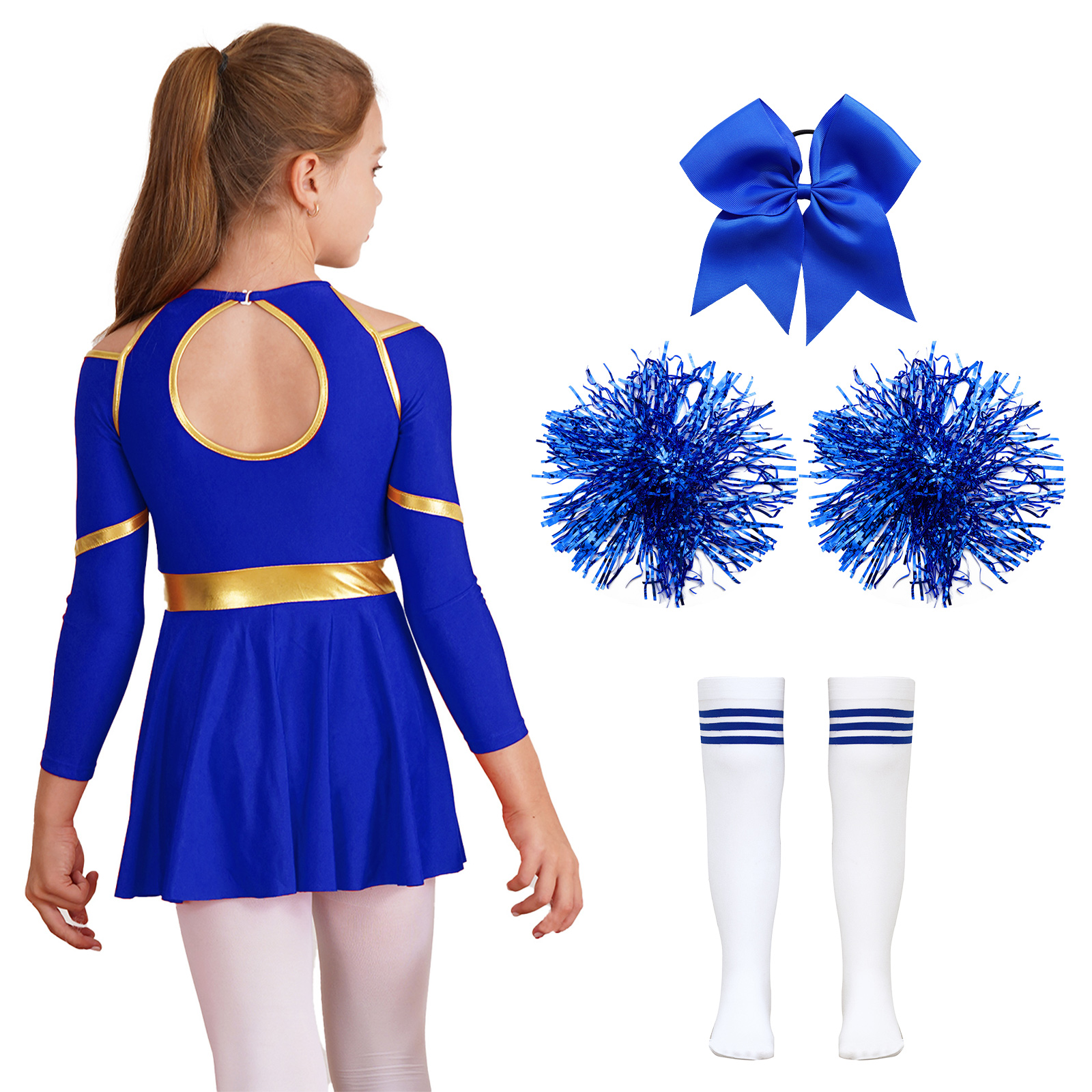 Cheerleader Costume Girls Chee - Cheerleading Pom Pom ulasan dan harga