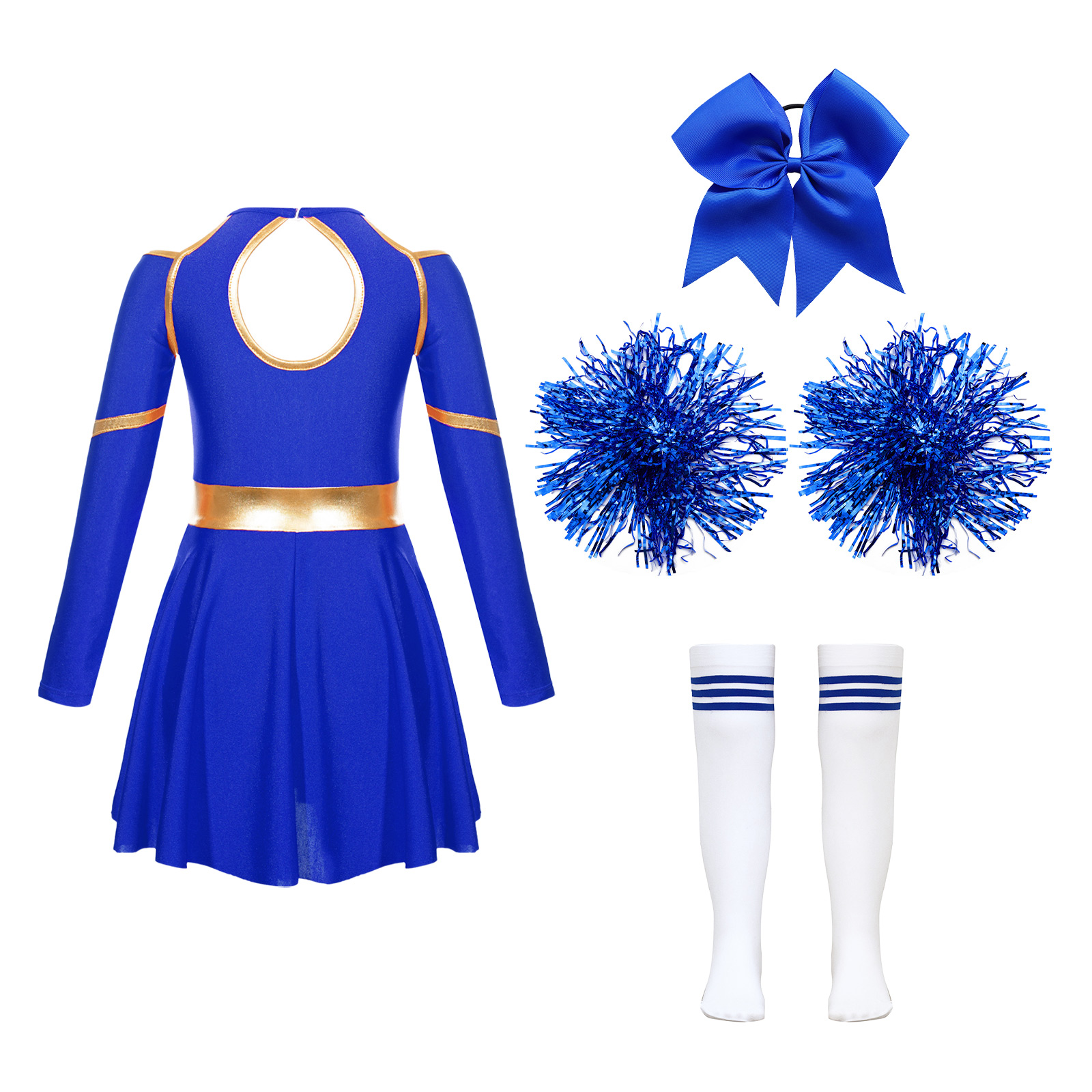 Cheerleader Costume Girls Chee - Cheerleading Pom Pom ulasan dan harga