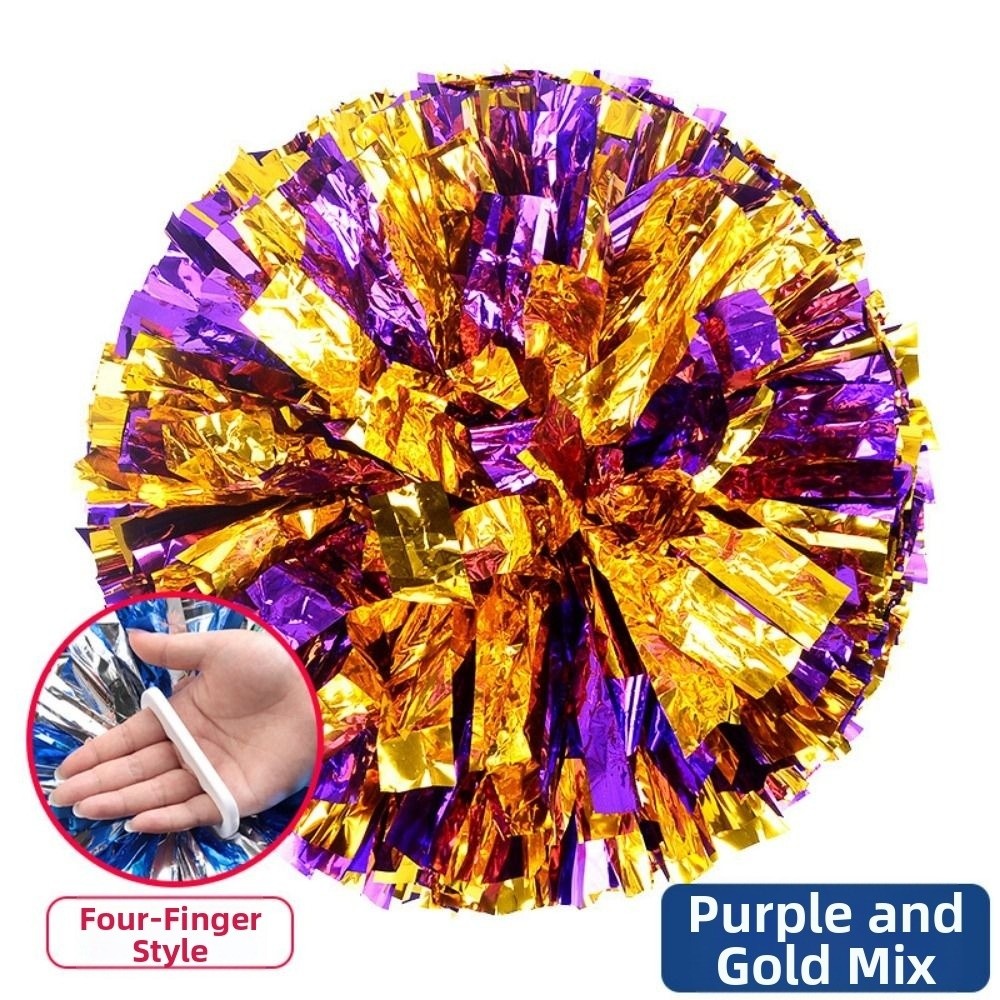 30cm Game Pom Poms Multicolors - Cheerleading Pom Pom ulasan dan harga