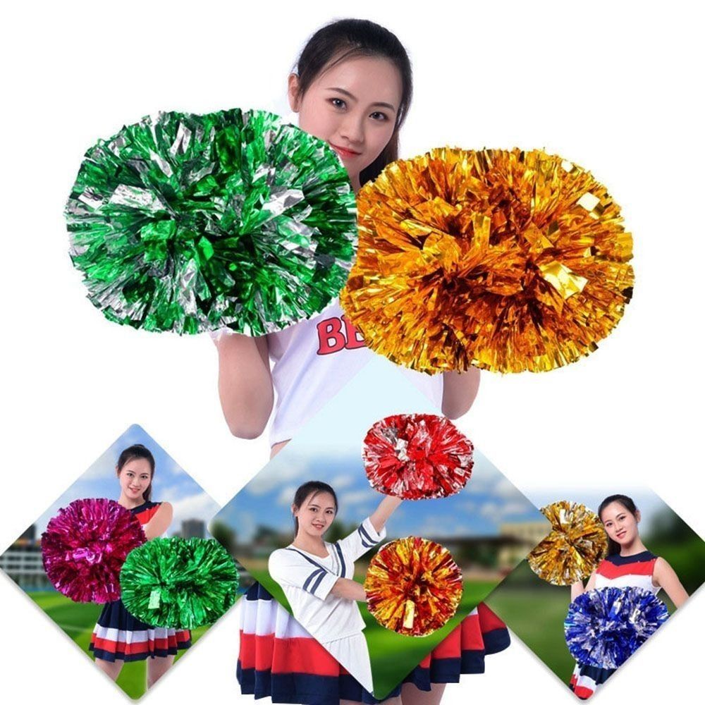 30cm Game Pom Poms Multicolors - Cheerleading Pom Pom ulasan dan harga