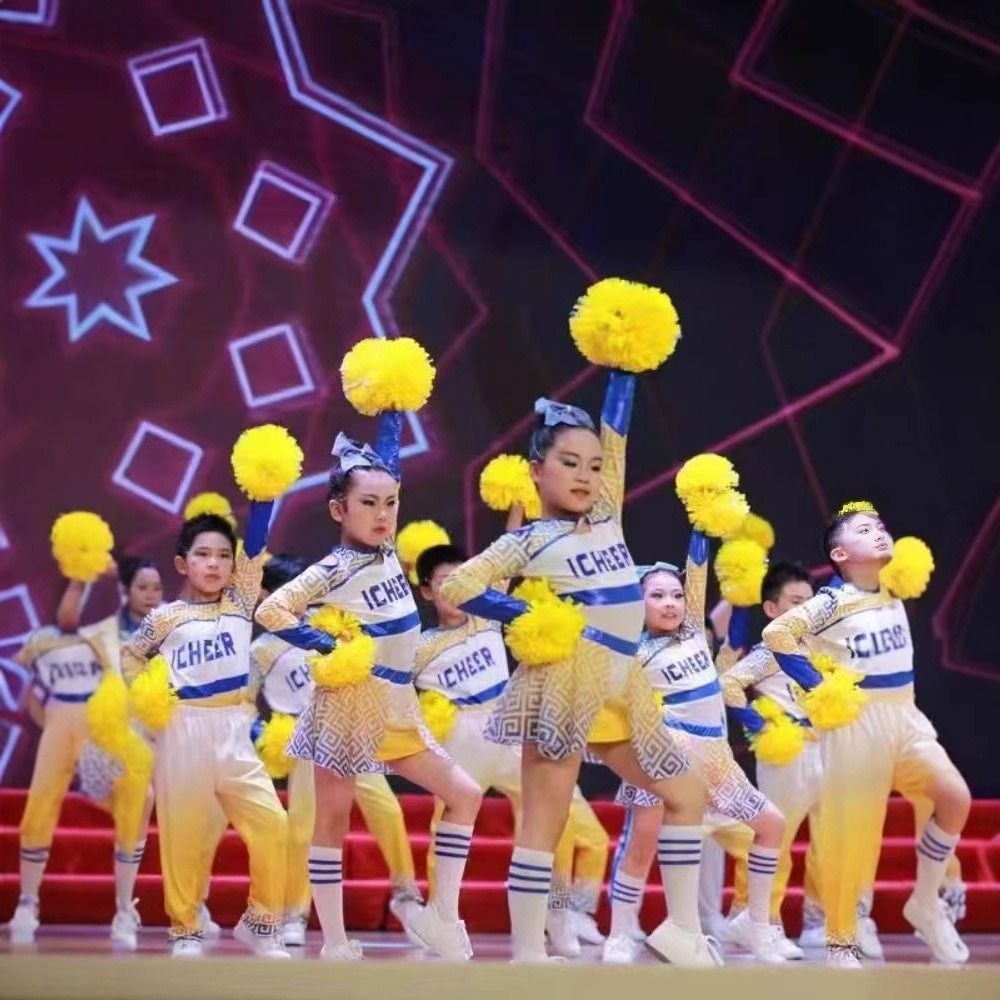 30cm Game Pom Poms Multicolors - Cheerleading Pom Pom ulasan dan harga