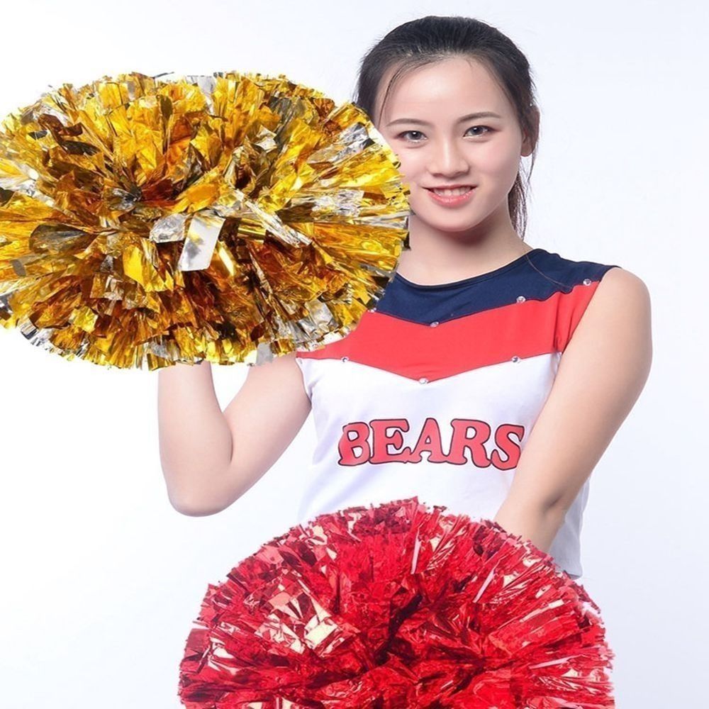 28cm Kids Game Pom Poms PET Mu - Cheerleading Pom Pom ulasan dan harga