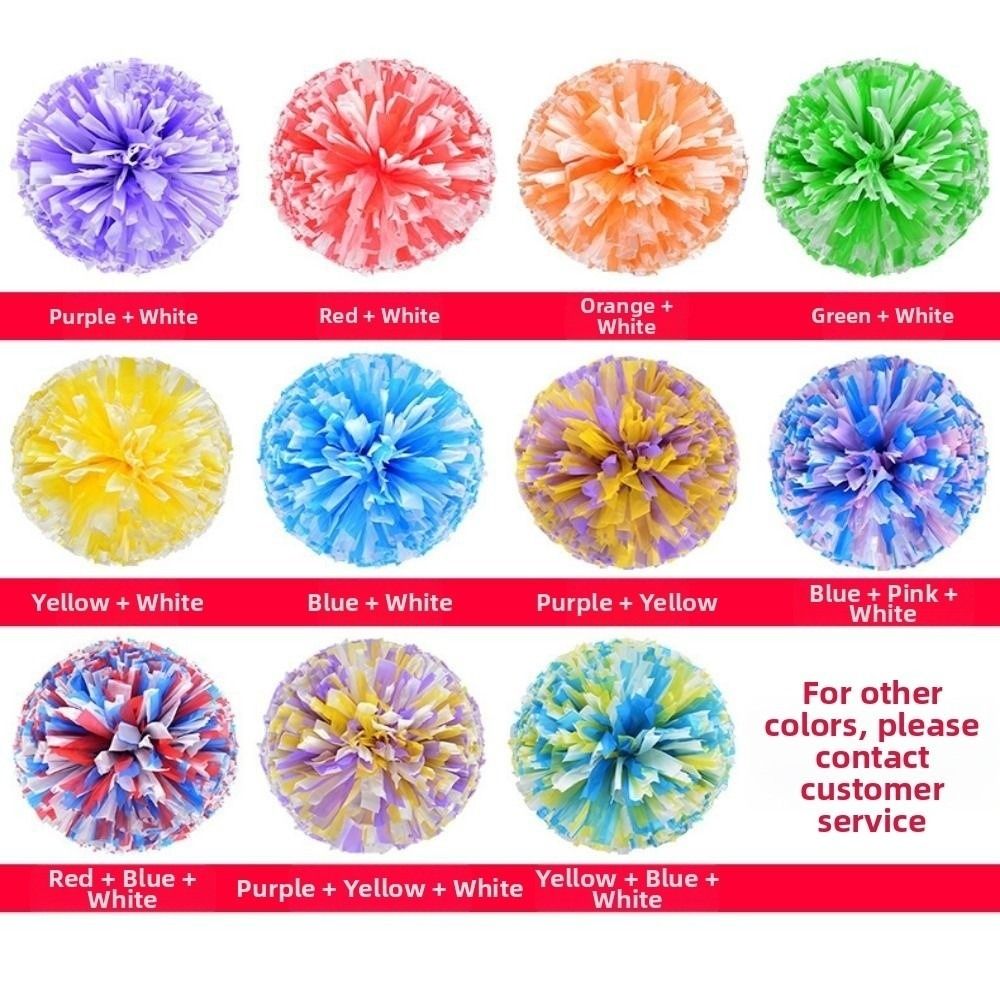 28cm Kids Game Pom Poms PET Mu - Cheerleading Pom Pom ulasan dan harga