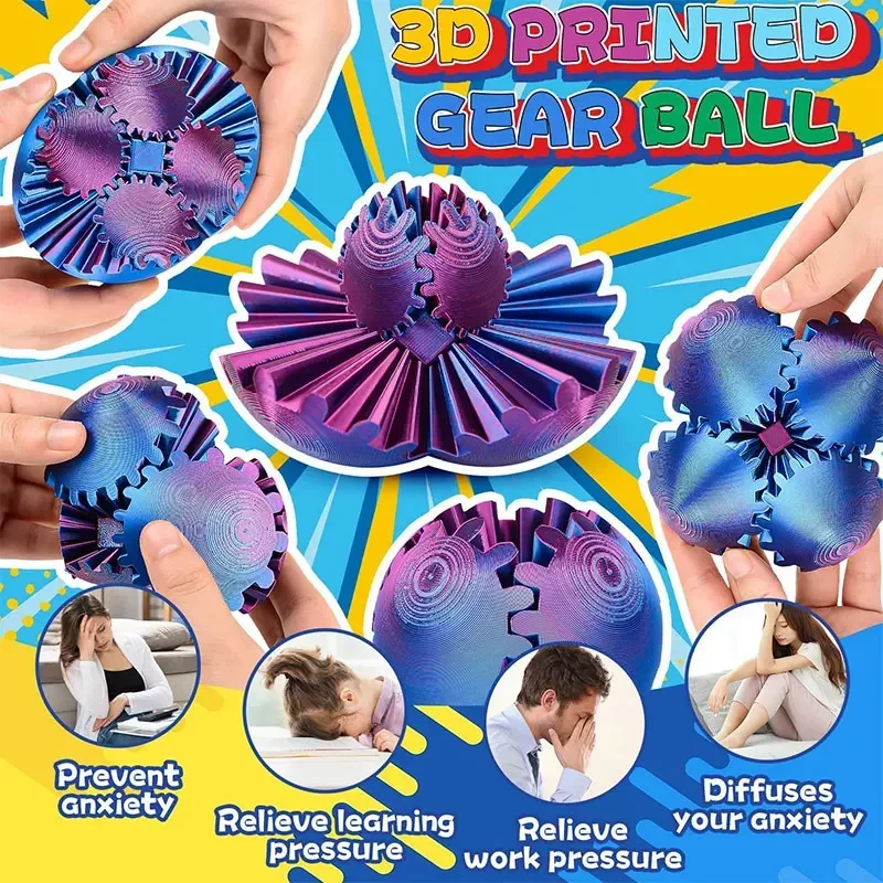 3D Printed Gear Ball Spin Ball - Sports Equipment For Schools ulasan dan harga