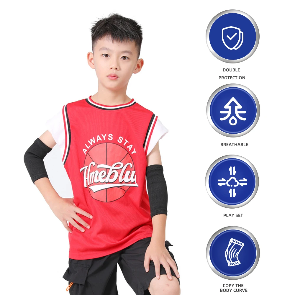 1Pair Kids Elbow Brace Bamboo  - Volleyball Knee Pad ulasan dan harga