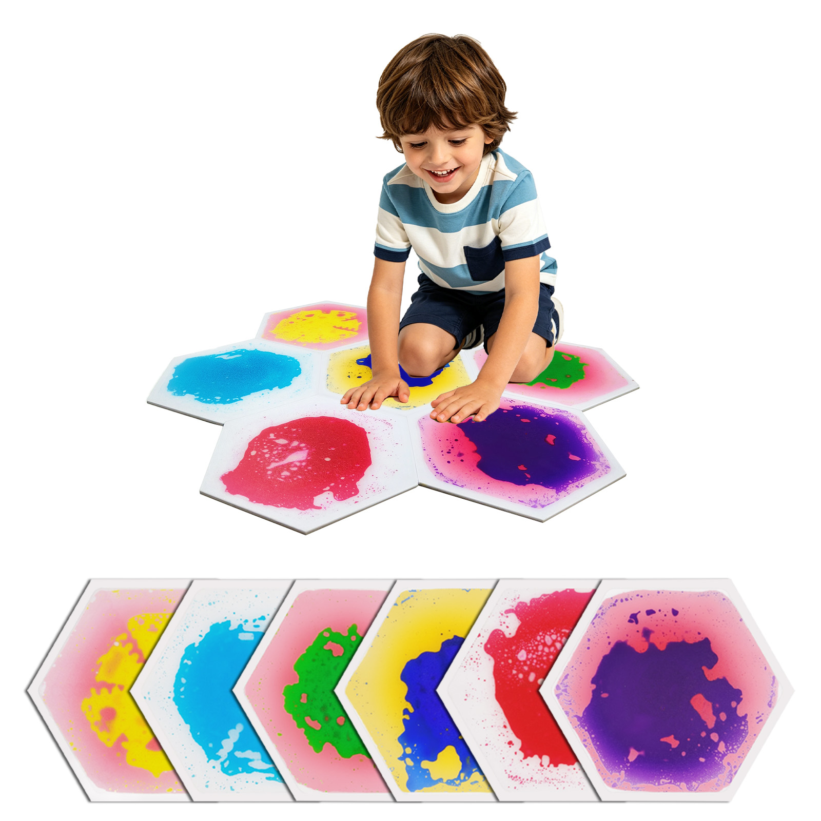 Thickened Hexagon Flowing Liqu - Sports Equipment 3 Year Old ulasan dan harga