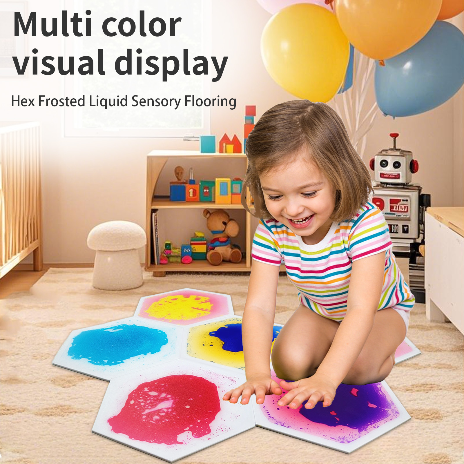 Thickened Hexagon Flowing Liqu - Sports Equipment 3 Year Old ulasan dan harga