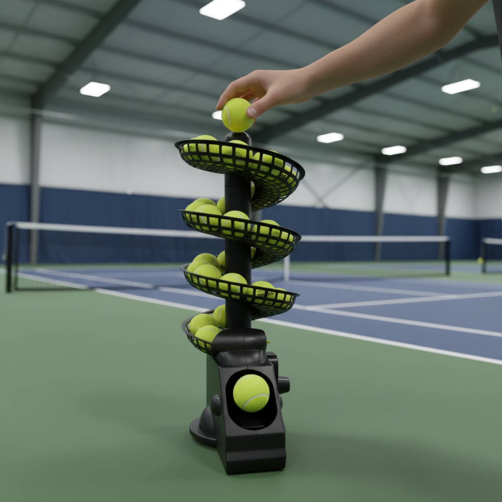 Portable Tennis Ball Machine M - Sports Equipment Set ulasan dan harga